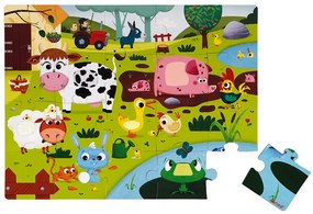 Janod Dotykové puzzle 20ks: Zvieratká na farme