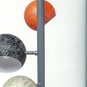 KARE DESIGN Stojaca lampa Calotta Antico 5 svetiel 200 × 40 × 25,5 cm