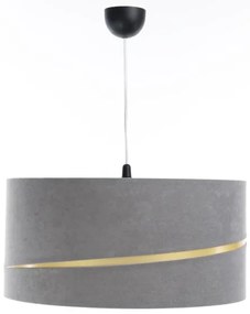 Luster na lanku SWING 1xE27/60W/230V šedá/zlatá