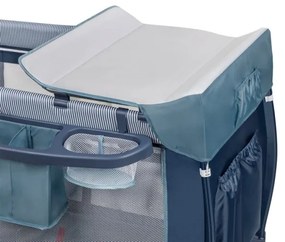 Lionelo - Cestovná postieľka SVEN PLUS modrá