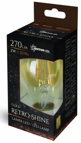 Toolight - LED žiarovka E-27 230V 2W Edison WOJ14077, teplá, OSW-01029