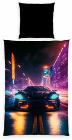 Herding Obliečky Neon Car, 135 x 200 cm, 80 x 80 cm