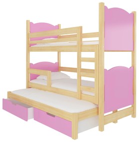 Poschodová detská posteľ 180x75 cm. Akcia -20%. Vlastná spoľahlivá doprava až k Vám domov. 1052137