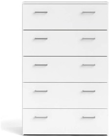 Biela vysoká komoda 74x115 cm Space – Tvilum