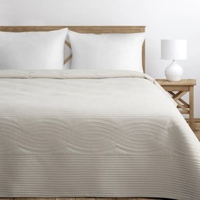 Dekorstudio Prehoz na posteľ VELVET2 v krémovej farbe Rozmer prehozu (šírka x dĺžka): 220x240cm