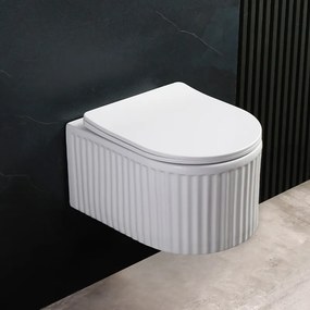 BPS-koupelny Závesná WC misa so SoftClose sedadlom HYD-5649, biela