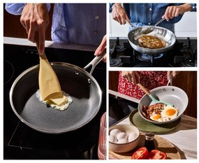 Elmich Mix sada panvíc 3 ks - nerezová a nepriľnavá panvica