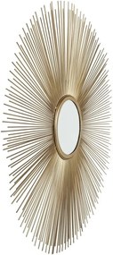 Nástenné zrkadlo Kare Design Sunbeam, ø 90 cm