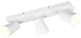 Biele bodové svietidlo ø 8 cm Sharp – Trio