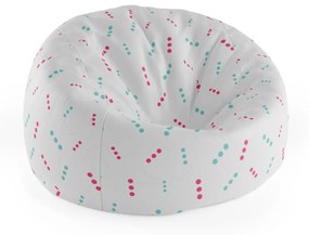 Sablio Sedací vak Cocoon Bodkované čiarky - 75 x 45 x 35 cm