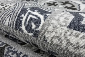 Protišmykový behúň Patchwork - sivý
