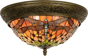 Stropné svetlo Tiffany Cecile - Ø 38*19 cm E14/max 2*40W
