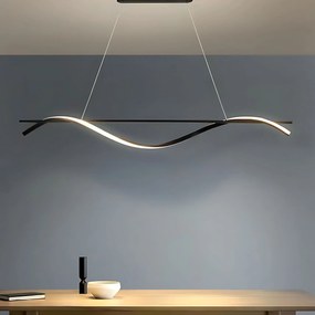 Toolight Toolight, LED závesná lampa 120cm, 27W, 3000K, LHJ019-CP, čierna, OSW-50004