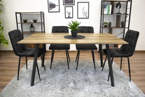 Set jedálenských stoličiek KARA čierne (4ks)