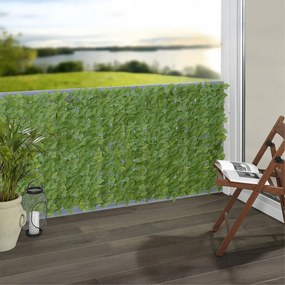 Zelená plastová balkónová zástena 300x100 cm Ivy – Maximex