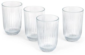 KÄHLER Pohár na vodu Hammershøi Clear 370 ml - set 4 ks