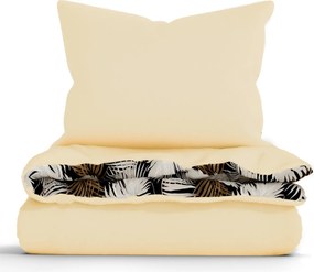 Bavlnené obliečky Renforcé – Taisa čierna/zlatá