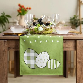 VEĽKONOČNÝ BEHÚŇ NA STÔL EASTER03 35X140 CM VZOROVANÝ