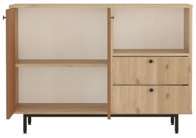 Komoda Rebutia 2 (dub + tehlová) . Vlastná spoľahlivá doprava až k Vám domov. 1102497
