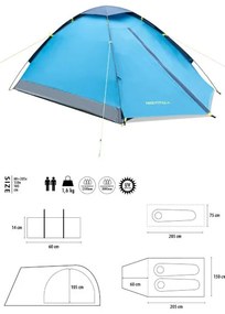 Turistický stan NILS Camp NC6033 Nightfall - modrý