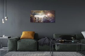 Obraz na plátne Unicorn v lese 140x70 cm