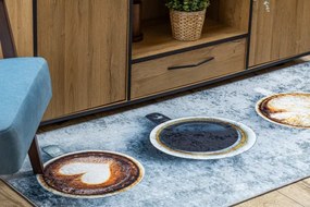 Protišmykový koberec / behúň ANDRE 33300 sivý / hnedý