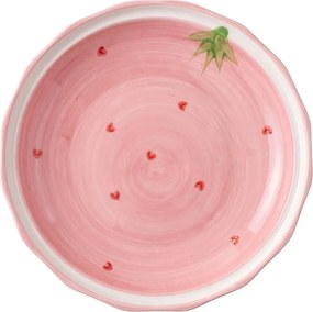 Ružová keramická miska so srdiečkami Sweet Hearts - Ø 20*4 cm