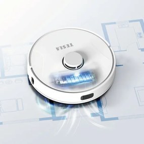TESLA Electronics RoboStar - Inteligentný robotický vysávač 2v1 2600 mAh Wi-Fi biela