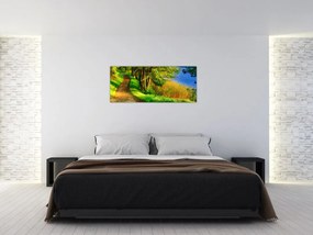 Obraz chodníky pozdĺž vody (120x50 cm)