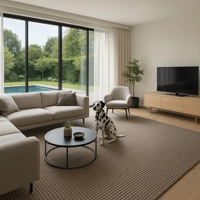 Vopi, Koberec metráž Nature hnedý - neúčtujeme odrezky z role, na mieru, šíře 1,33m,1m,2m,3m,4m,na mieru, neúčtujeme odrezky, hnedá, filc, chodba / predsieň