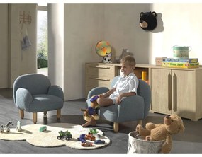 Modré detské kresielko z textílie buklé Rocky – Vipack