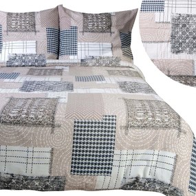 FLANELOVÉ OBLIEČKY FLANELOVE 200X220 CM, 2KS 70X80 CM VZOROVANÉ