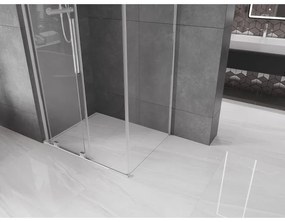 Mexen Velar L, sprchový kút s posuvnými dverami 110 x 120 cm, 8mm číre sklo, chrómová, 871-110-120-03-01