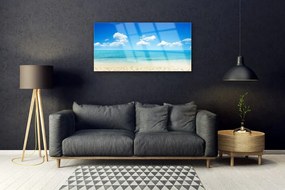 Skleneny obraz More modré nebo 125x50 cm