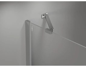 Mexen, Mexen Mist Duo sklápací sprchový kút 90 x 75 cm, priehľadný, chróm - 8A4-090-075-01-00