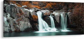 Obraz - Vodopády (120x50 cm)