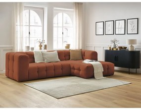 Rohová pohovka v tehlovej farbe Cloud – Bobochic Paris