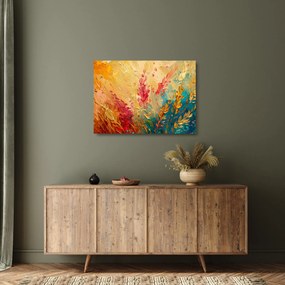 Sklenený obraz - Maľba poľa (70x50 cm)