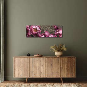 Obraz - Harmónia (s hodinami) (90x30 cm)