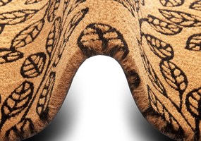 Hanse Home, Rohožka Listy 105579 - na von aj na doma, 45x75, hnedá, chodba / predsieň