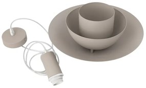 Závesný luster FERRO 1xE27/15W/230V sivý