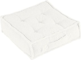 Prešívaný puf biela 46x46x13cm