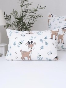 Bavlnená obliečka na vankúš Renforcé 50 x 70 cm - Bambi