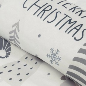 VIANOČNÉ RENFORCÉ OBLIEČKY DWARF 160X200 CM, 2 KS 70X80 CM VZOROVANÉ