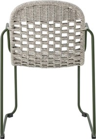 Sivá kovová záhradná stolička Calana – Bloomingville