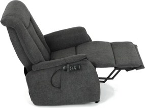 Polohovacie kreslo sivé, elektrické TV-L8963 GREY2