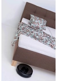 Čalúnená posteľ s úložným priestorom bez matraca MARIA 160x200 cm hnedá