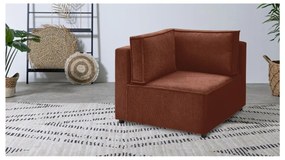 Menčestrový modul pohovky v tehlovej farbe (variabilný) Nihad modular – Bobochic Paris