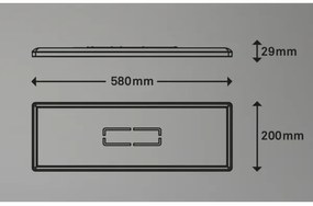 Briloner 3394-014 - LED Stropné svietidlo FREE LED/22W/230V 58x20 cm