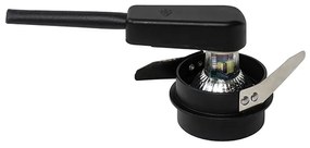 Sada 6 moderných zapustených bodových svetiel čierna so zlatým interiérom - Insta